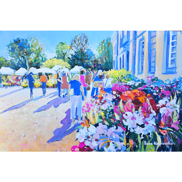 The Plant Festival at the Château de Pommorio in Tréveneuc 20x30cm