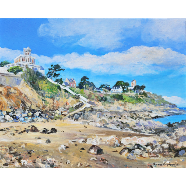 Countess Beach in summer 40x50cm