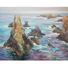 Belle ile Coton port in the morning 40x50cm