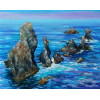 Belle ile Coton port at noon 40x50cm