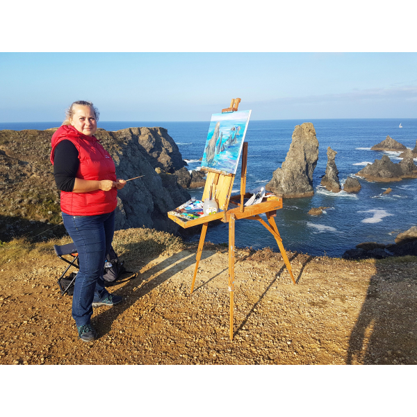 Belle ile Coton port at noon 40x50cm