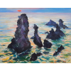 Belle ile Coton port in the evening 40x50cm