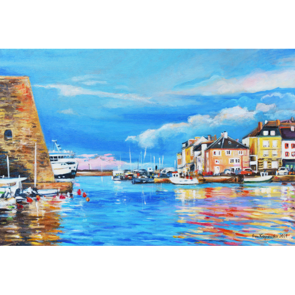 Belle ile, Port of Le Palais 40x60cm