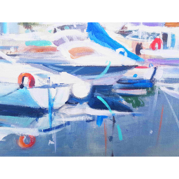 Port of Binic before the storm 40x60cm