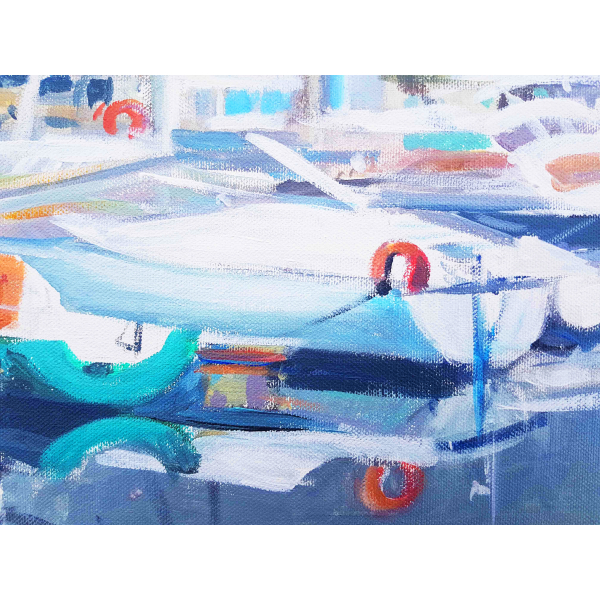 Port of Binic before the storm 40x60cm