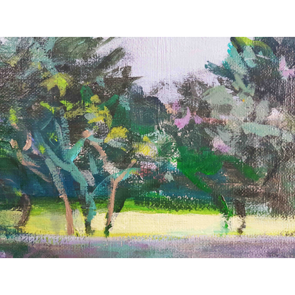 View from my balcony at Saint Quay Portrieux 73x92cm
