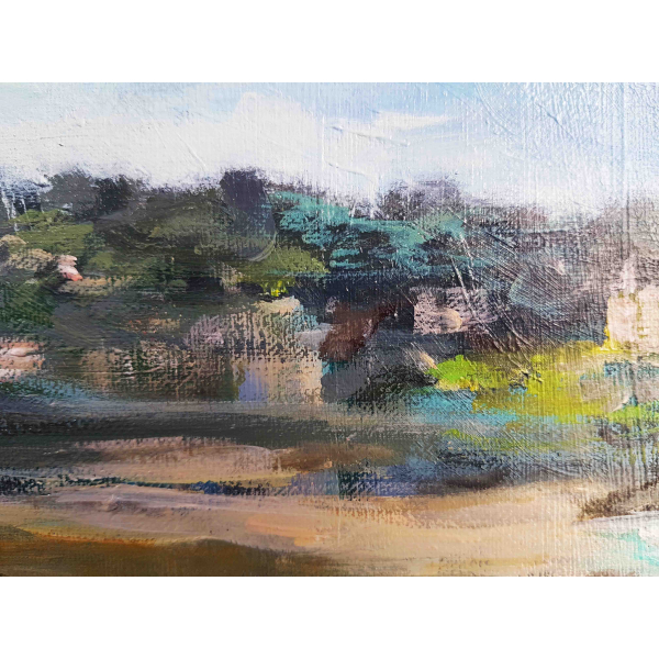 View from my balcony at Saint Quay Portrieux 73x92cm