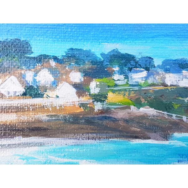 Swimming pool at Saint Quay in winter 24x30cm