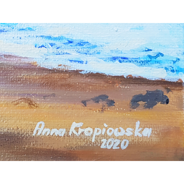 Swimming pool at Saint Quay in winter 24x30cm