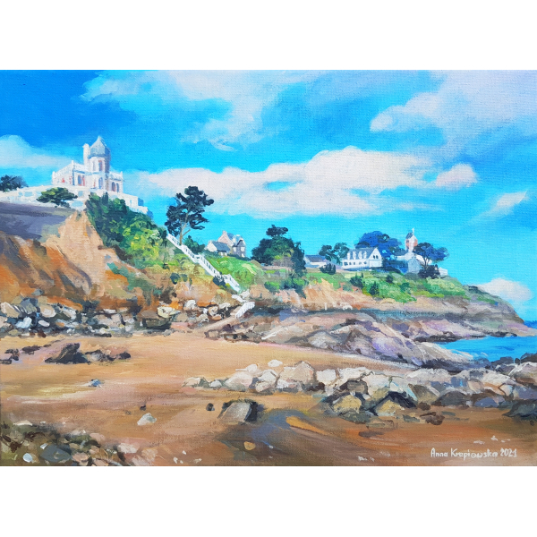 On the Countess beach 30x40cm