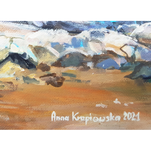 On the Countess beach 30x40cm