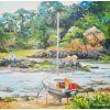Brehat island, wild beach 60x60cm