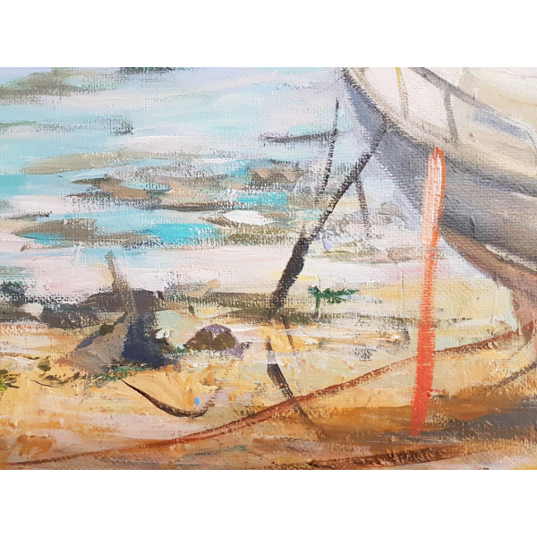 Brehat island, wild beach 60x60cm