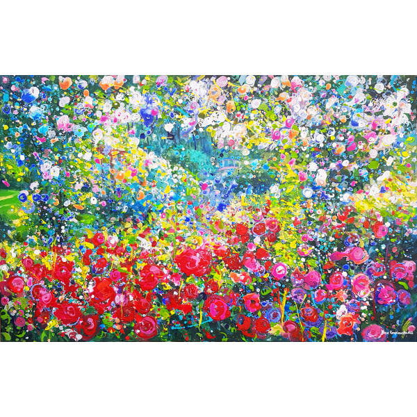 Rose garden  75x115cm