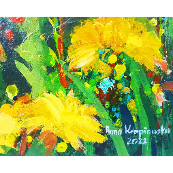 Dandelion fields 75x115cm