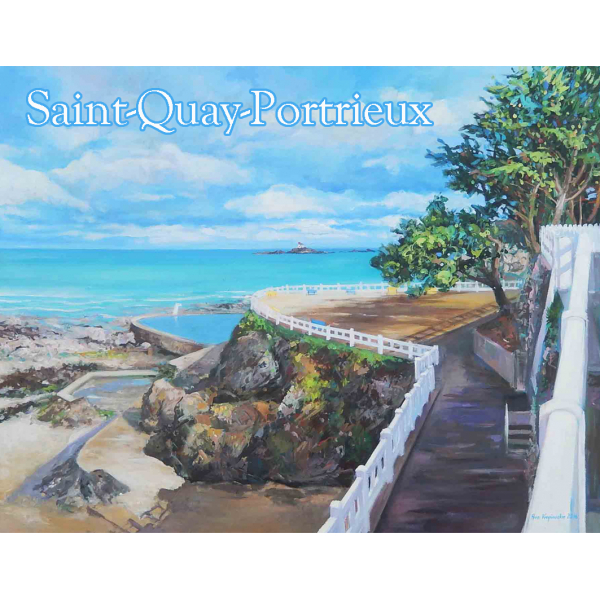 Magnet Seawater pool at Saint Quay 7x9cm