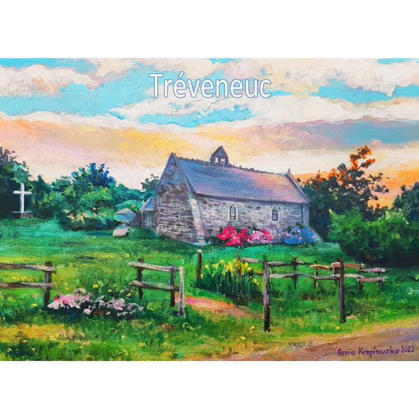 Magnet Saint-Marc chapel in Tréveneuc 6,5x9cm