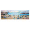 Postcard Port of Saint Quay in the morning 20x10cm