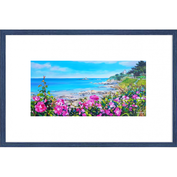 Postcard Summer in Saint Quay Portrieux 20x10cm