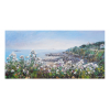 Postcard Morning fog in Saint Quay Portrieux 20x10cm