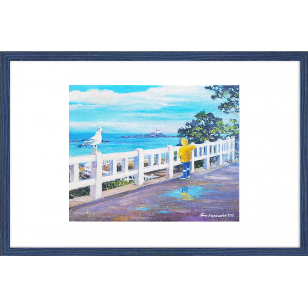 Postcard Memories of holidays in Saint Quay Portrieux 20x14,5cm