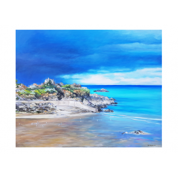 Postcard Stormy weather in Brittany 20x14,5cm